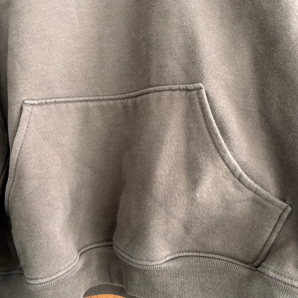 PacSun Brown "Infinity" Puff Print Hoodie Oversized Streetwear Sweatshirt - Picture 4 of 8